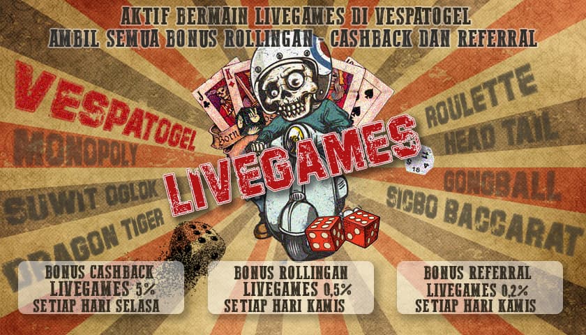 bonus livegames terbesar vespatogel